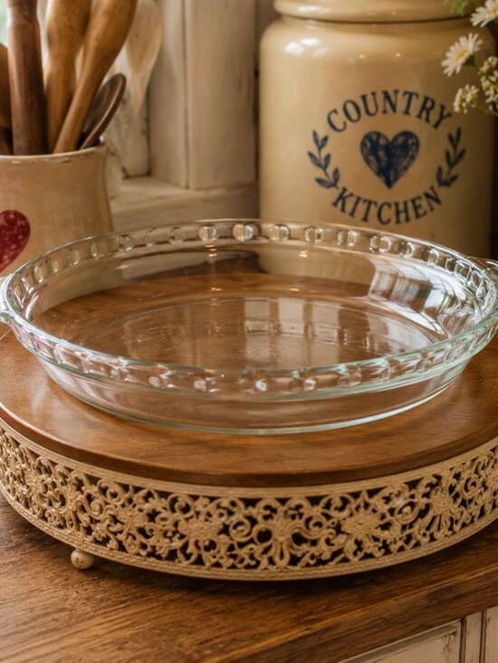 Pyrex Other - Vintage Pyrex Glass Deep Pie Plate 9.5"